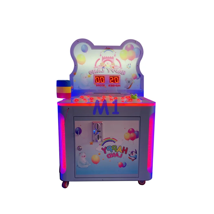 Kids Playground Games Whack A Mole Redemption Game Machine Commercial Hitting Frog Hammer Play Arcade