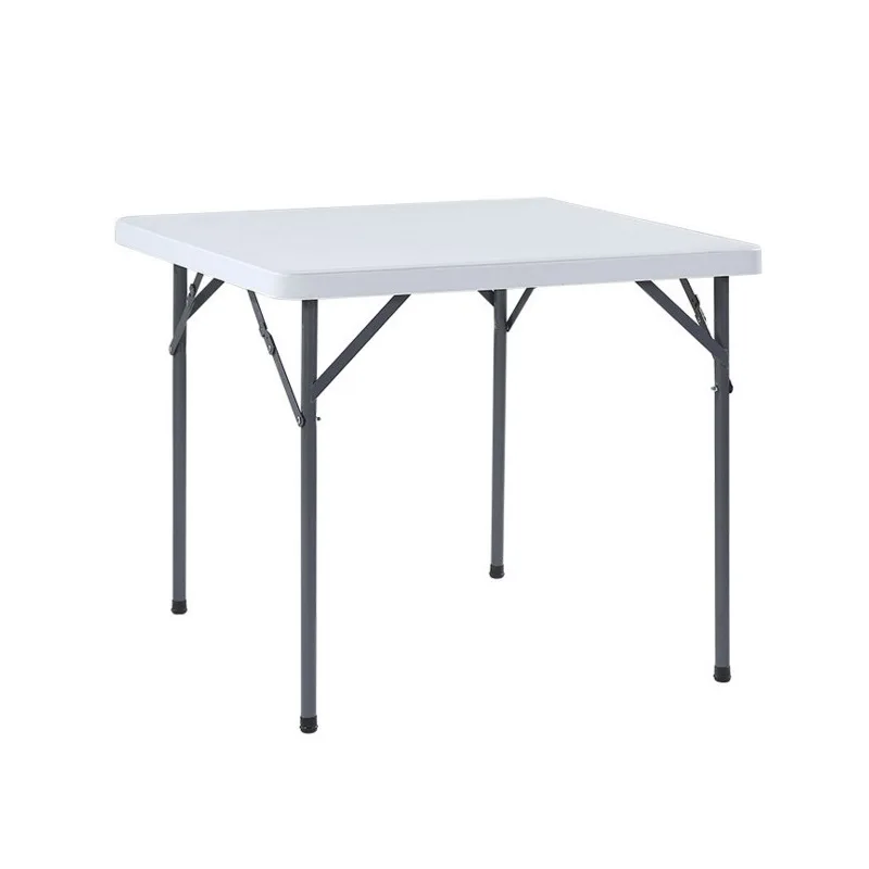 Square table HDPE folding manufacturer camping wedding party hire plastic outdoor catering foldable table