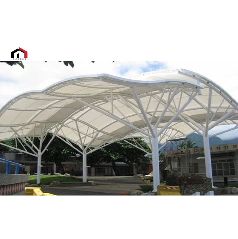 Хит продаж, самоочищающийся PVDF/PTFE/ПВХ чехол для крыши, архитектурная мембрана, растягивающая ткань