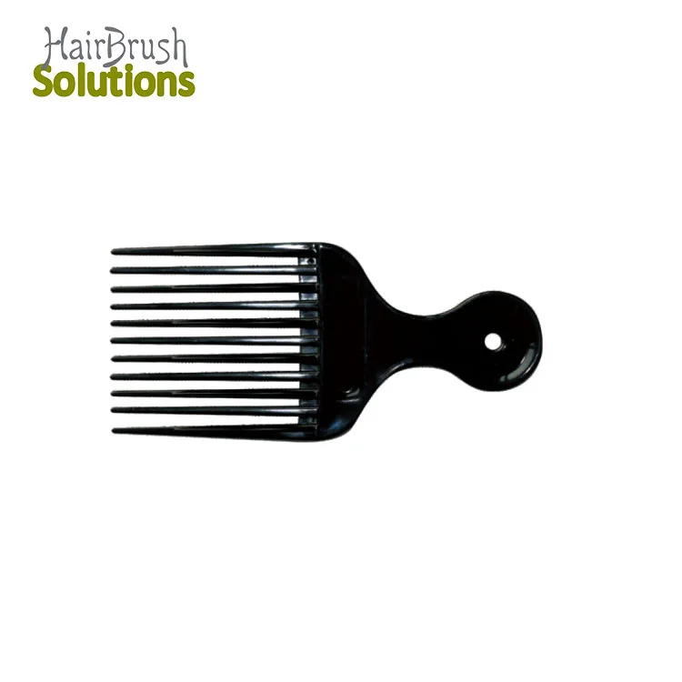 Heat Resistant High Quality Professional Plastic Hair Pick Afro Combs Salon Black Men Barber Pick Comb For Afro Hair