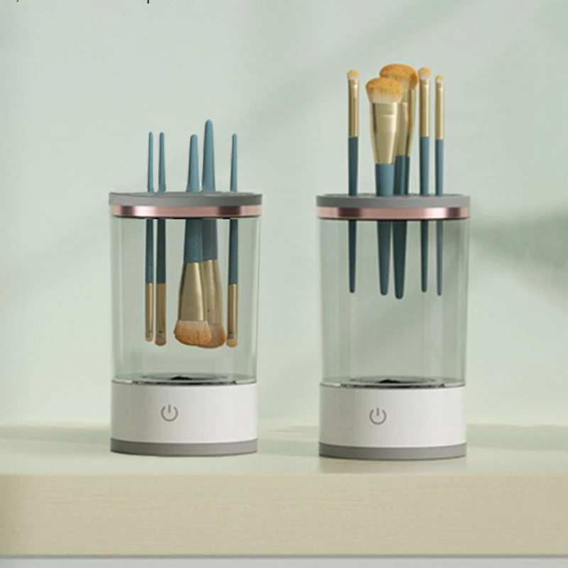 New designs 3 in 1 Automatic USB Automatic portable spinning makeup brush cleaner device makeup brush cleaner and dryer Machine
