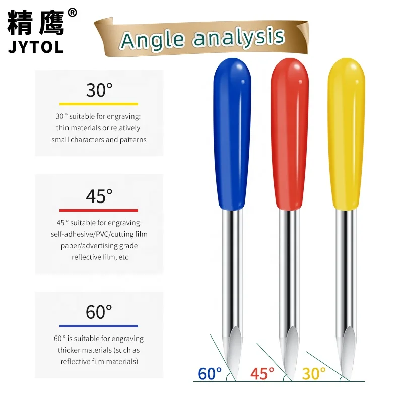 Pcut Plotter Blade vinyl blade sticker cutting plotter blade Factory supply 60 degree Pcut