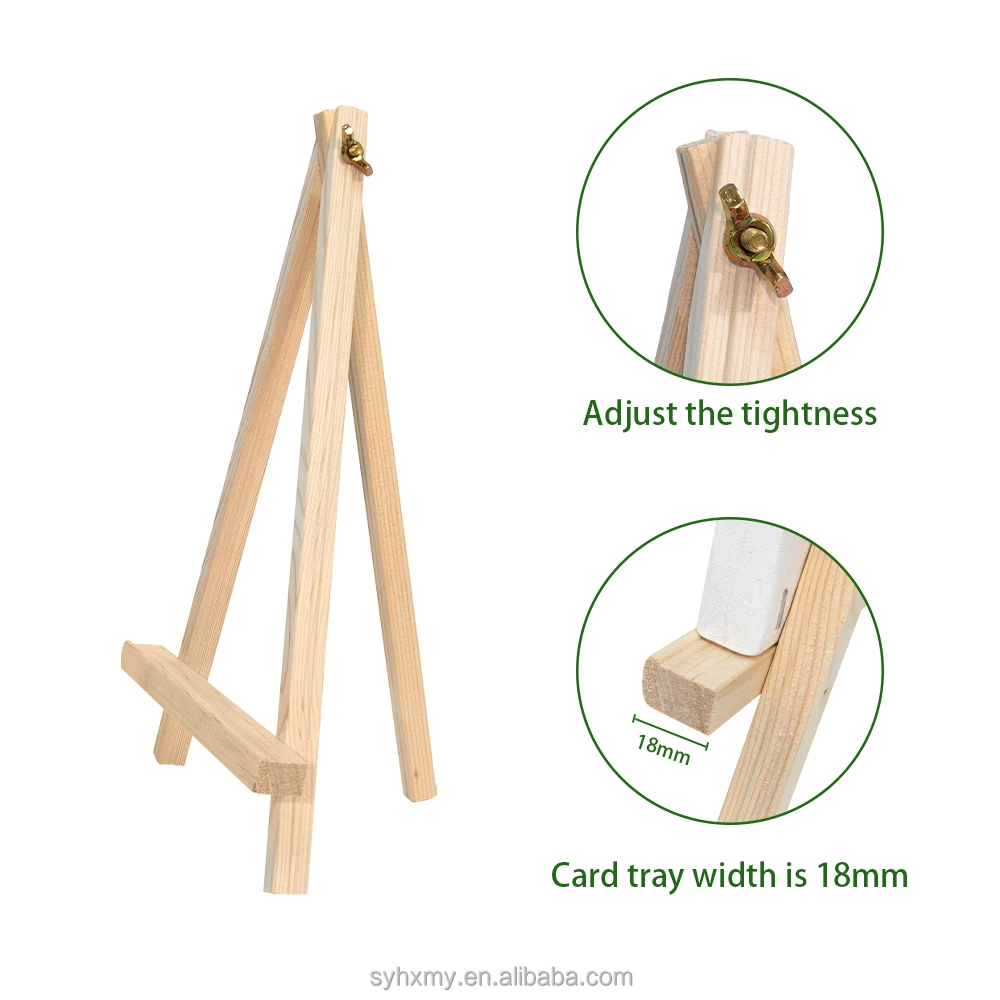 Art Supplies 24*40CM Desktop Wooden Mini Easel Handicraft Art Photo Display Stand for Child Art easels