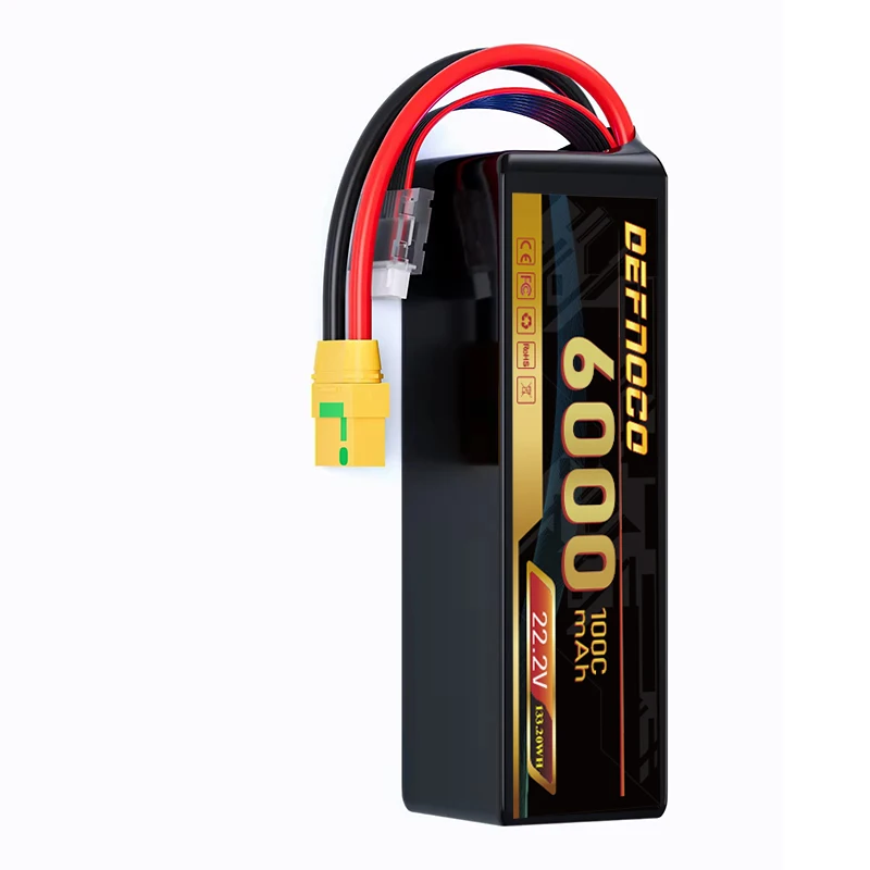 DEFNOCO 6S 6000 мАч 100C 22 2 В rc аккумулятор FPV lipo 8000 9500 для RC Дрон Квадрокоптер самолет вертолет