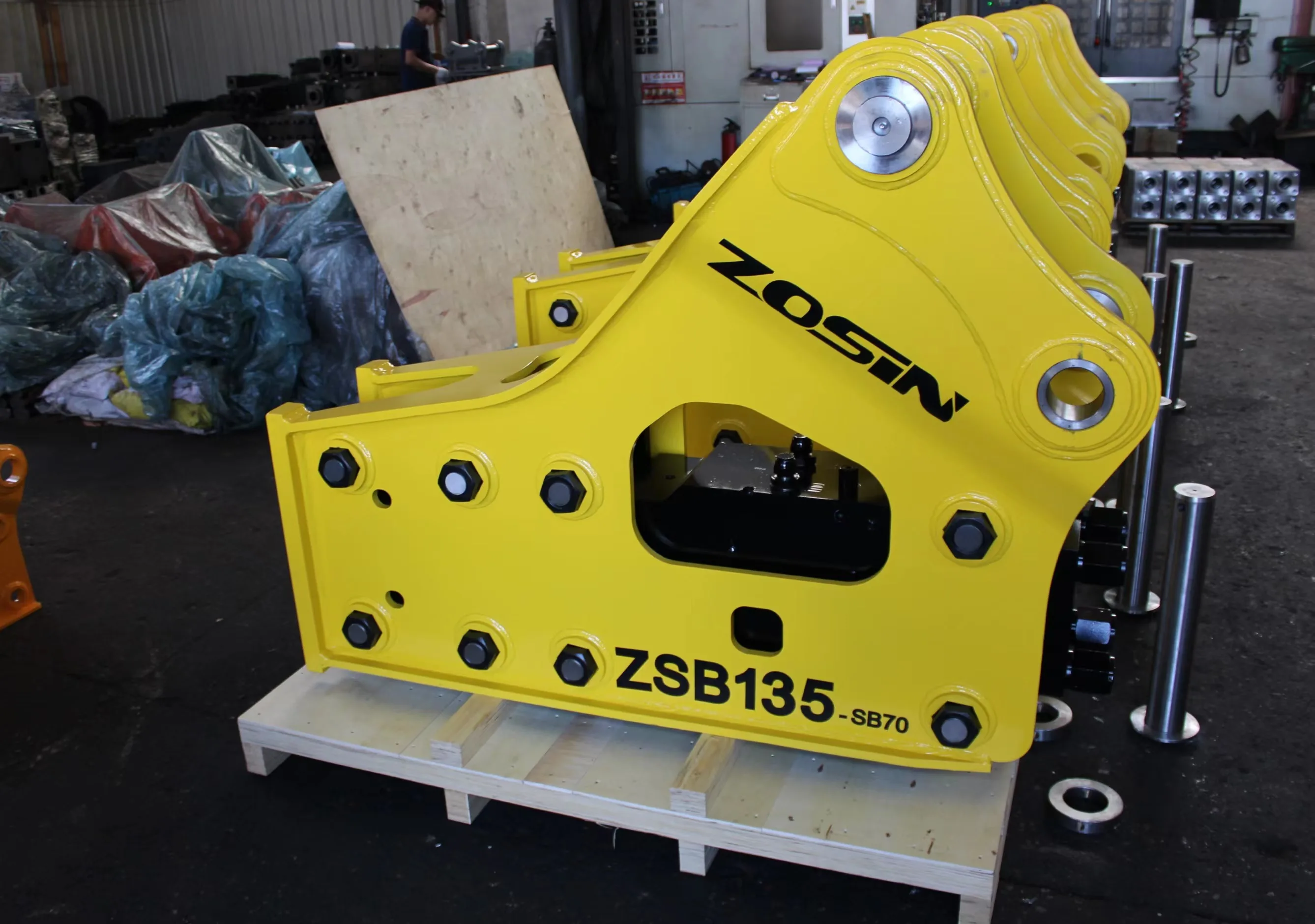 China factory ZOSIN brand produces excavator hydraulic breaker for 8 ton excavator JCB excavator hydraulic breaker