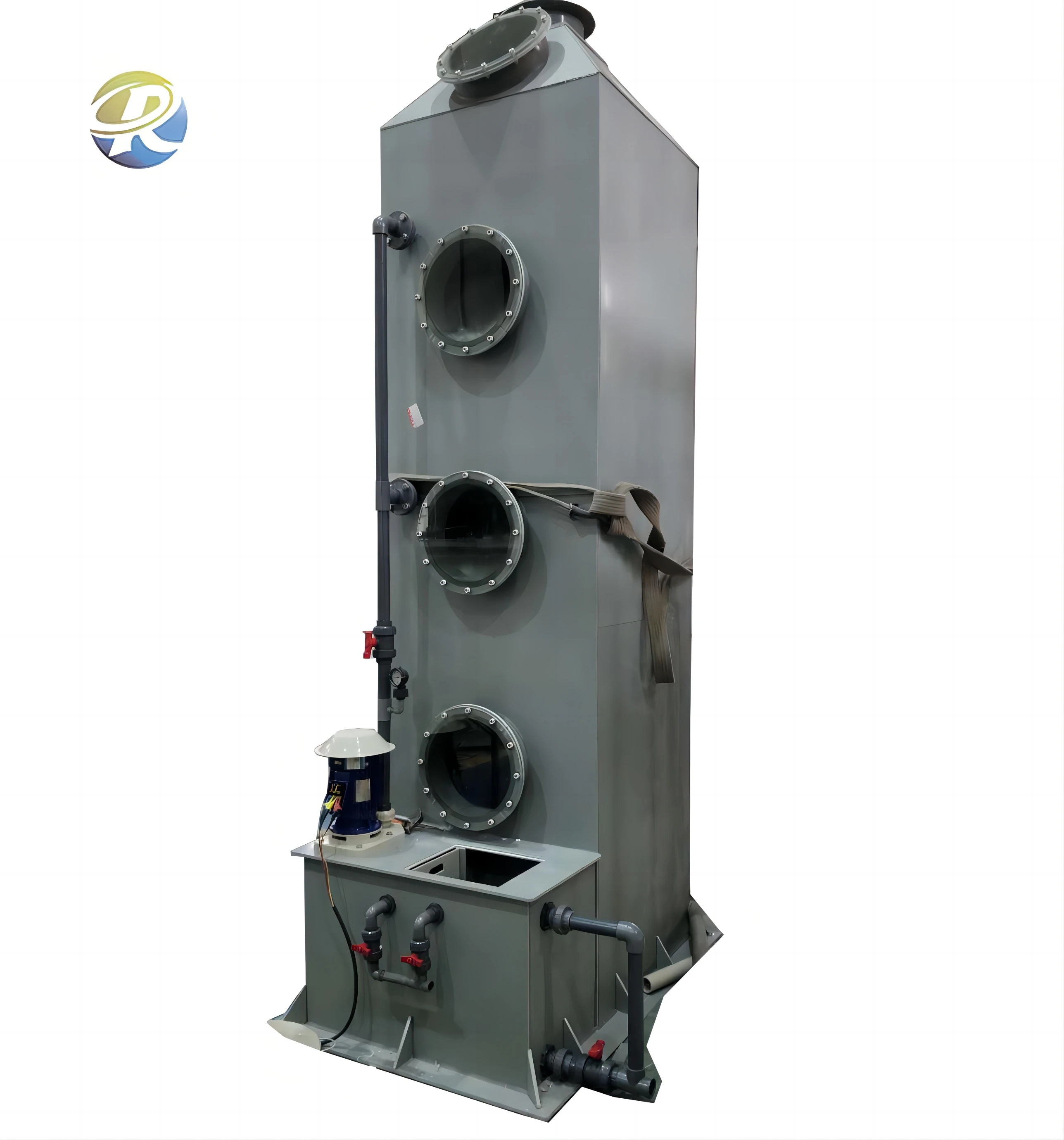 Waste Gas Purification Exhaust Gas Treatment Spray Tower PVC Scrubber