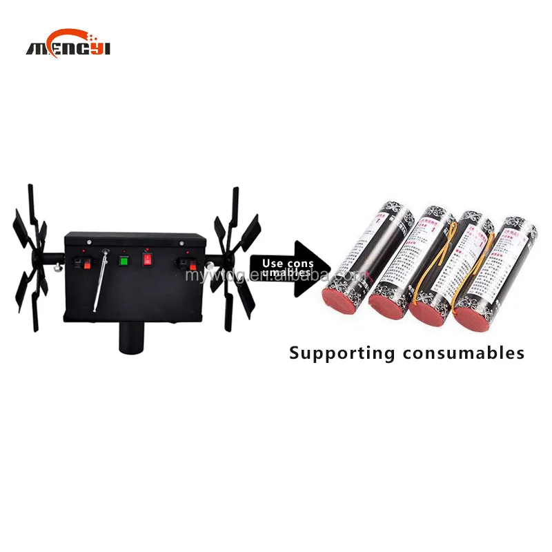 New Style Electric Battery Windmill Fireworks Firing System Handheld Metal Remote Control for New Year and Wedding Occasions