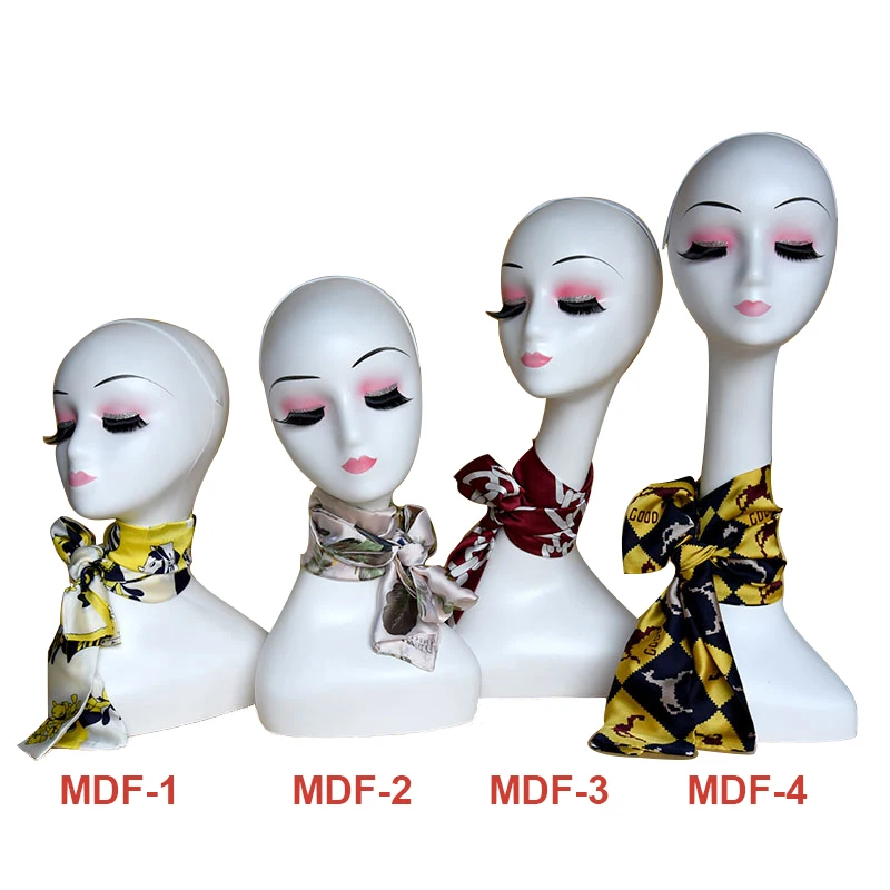 Cheap Long Neck Female Mannequin Head Bust Jewelry Wig Hat Sunglasses Necklace Scarves Display Stand