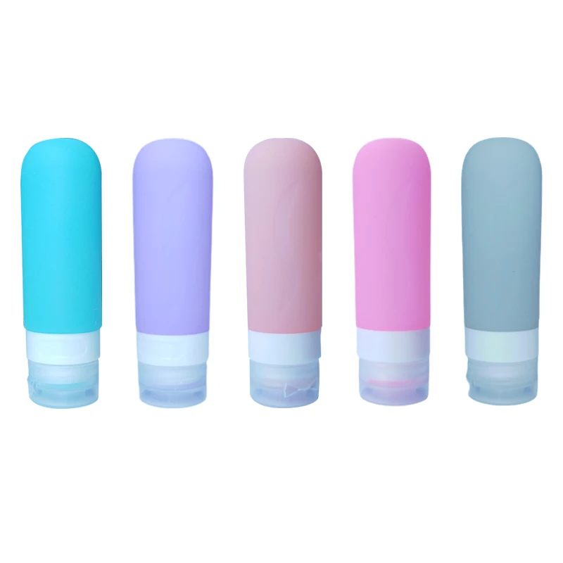 Travel Bottles for Toiletries  3oz Size Containers BPA Free Leak Proof Refillable Liquid Silicone Squeezable Travel dispenser