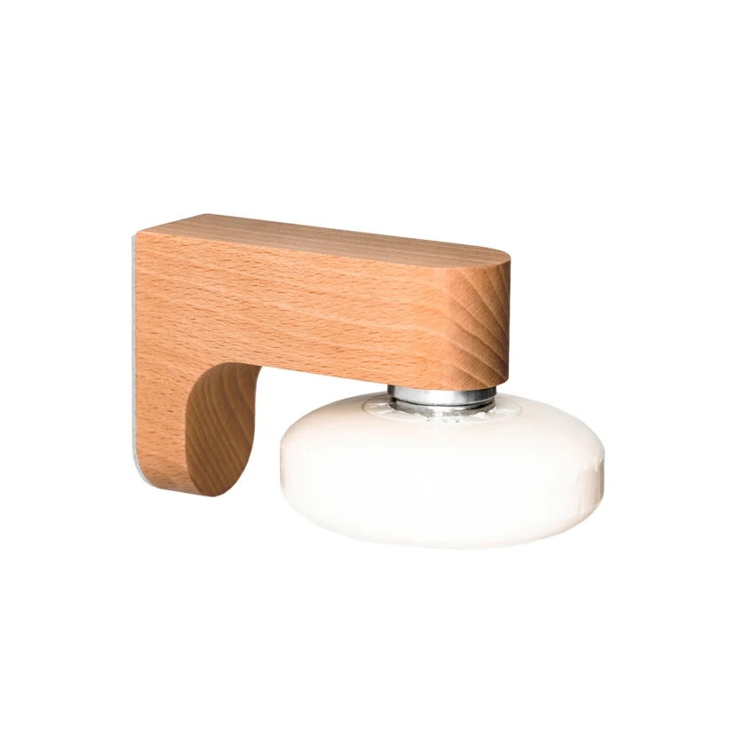 2024 Wood magnetic soap holder Wooden Magnetic Soap Case Holder with Magnet Sucker