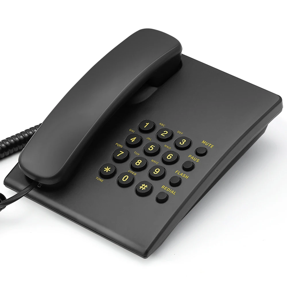 Basic Analog Phone System Desk Land Line Telephone For Office Phone FICAN500