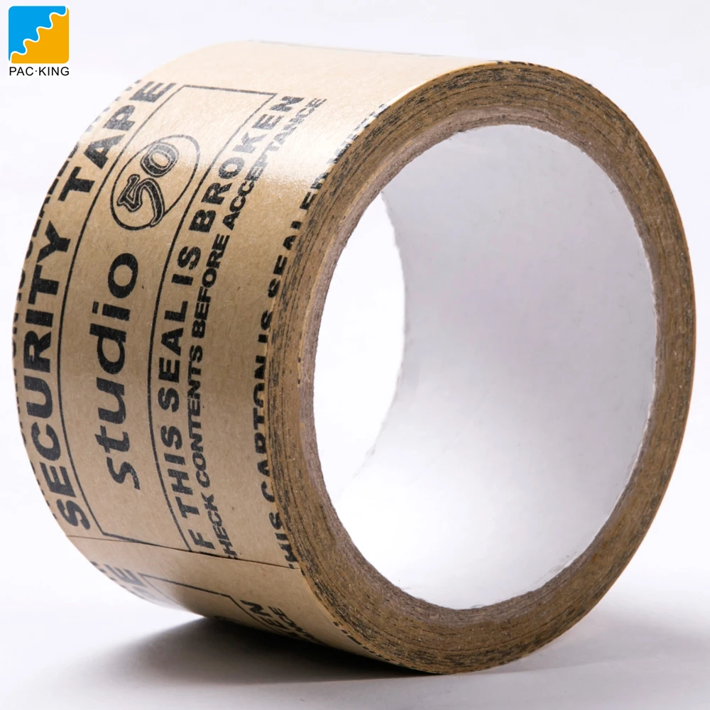 Brown Color Kraft Paper Gummed Tape For Packaging