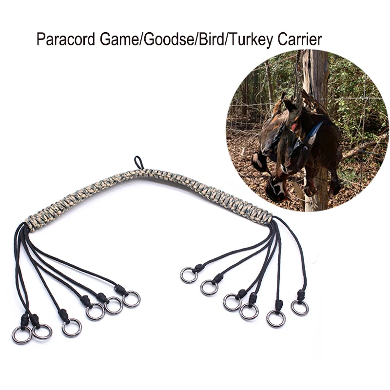 Hunting accessories Paracord Game Tote Carrier for Duck Goose Pheasant Rabbit