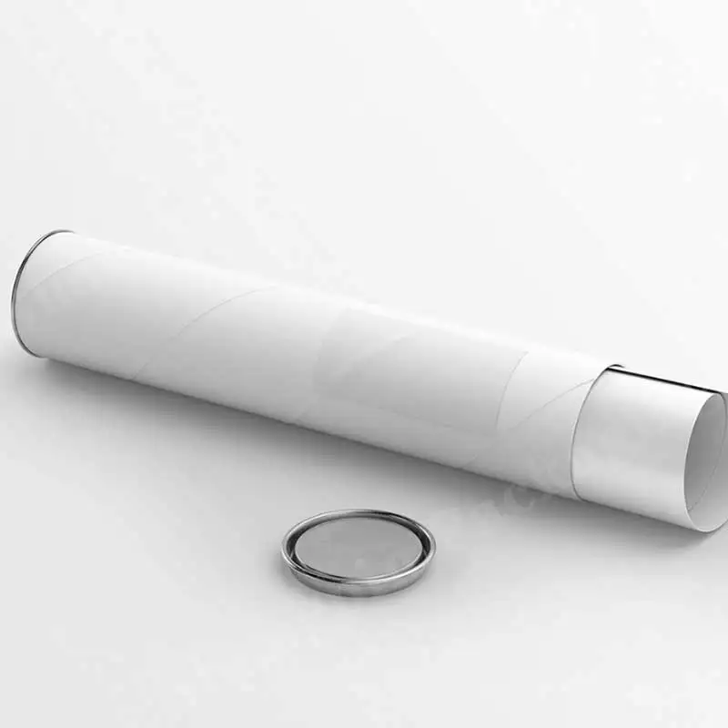 A3 A4 A5 Large Long Cardboard Custom Made Postal Tubes 330mm Long Black Kraft White Poster Tube