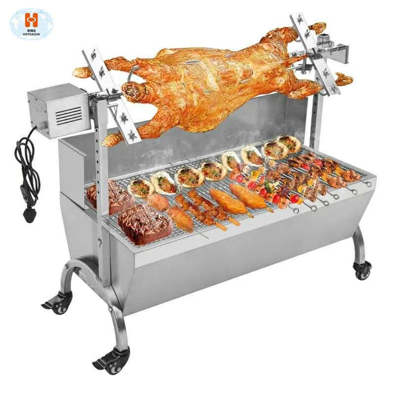 Customize rotate electric BBQ grills non smoke outdoor barbecue grills bbq tools