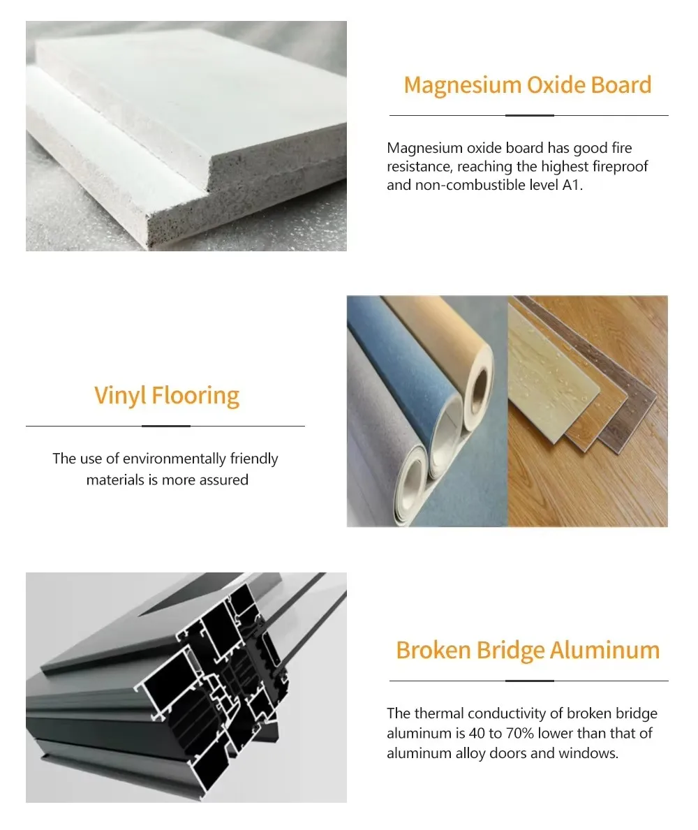 Pre-fabricated Homes Prefabricated Rooms Portable House 40ft 30ft 20ft