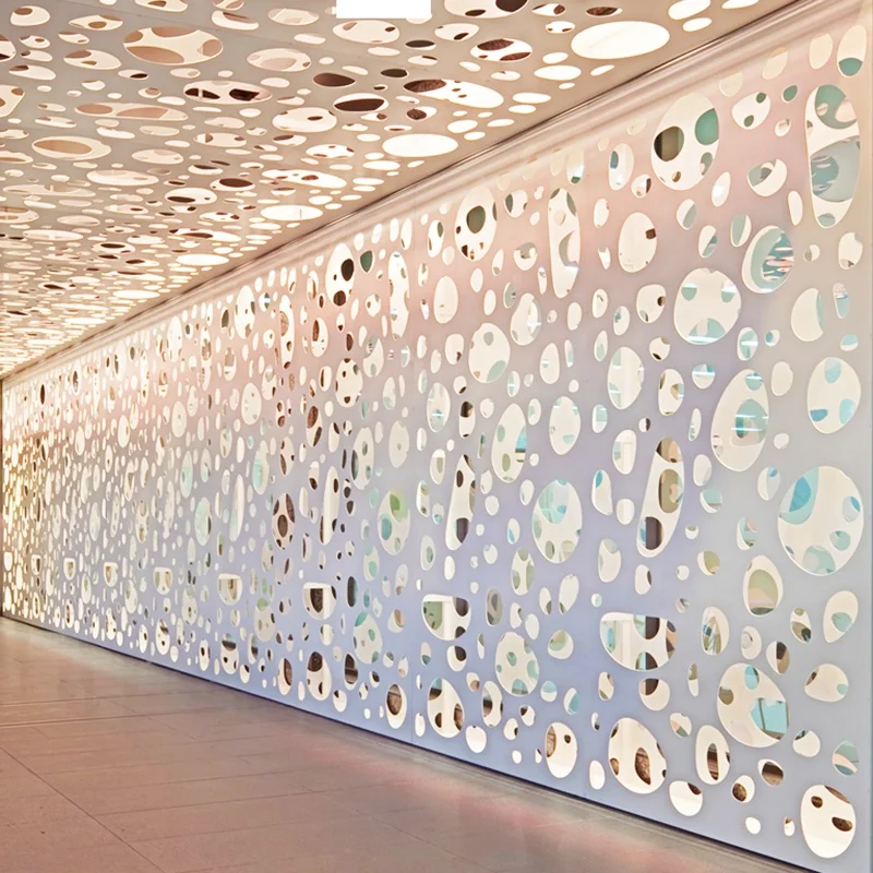 Interior and exterior cnc design aluminum decorative prefabricated Wall Panels Wall Interior for villa hotel decoration