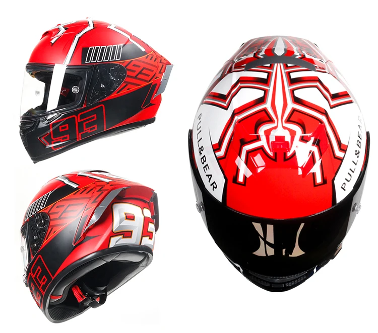 2021 Latest Motor Bike Motorcycle Helmet Full Face off road Helmet White/black S/m/l/xl Safe Driving Md-fp03 Abs