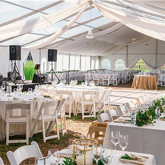 Aluminum alloy party tent 300 people canopy transparent wedding tent