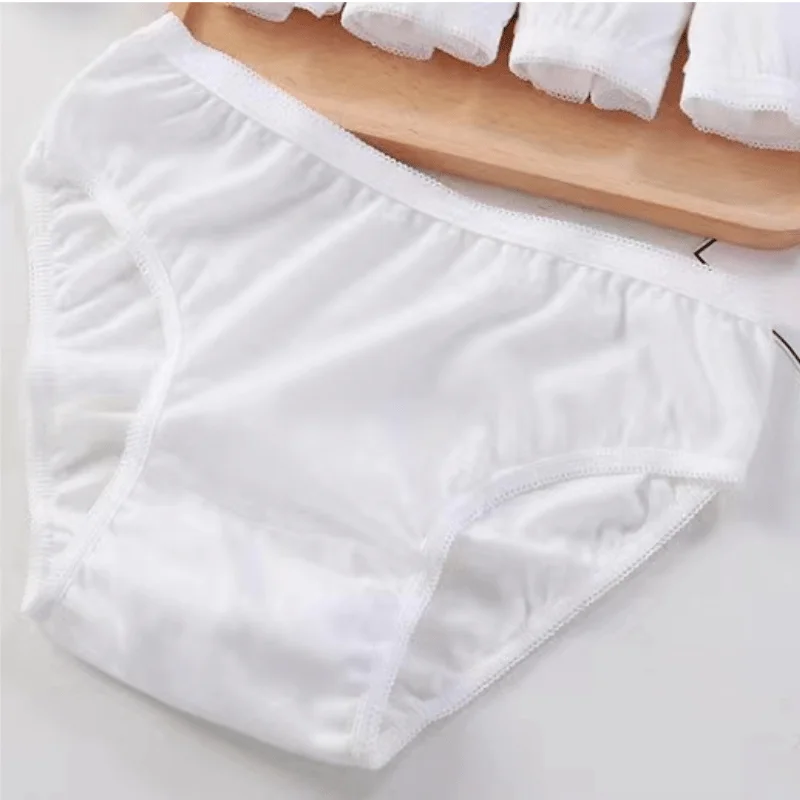 Soft Cotton Travel Hotel Spa Menstrual Panties Disposable Pregnant Period Underwear Seamless for Women