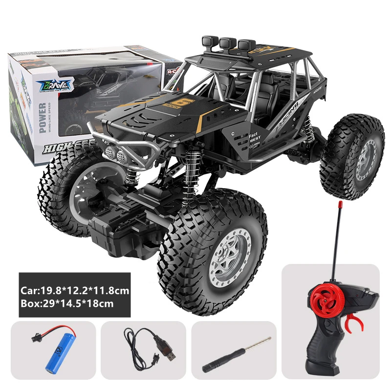 Сплав RC автомобиль 10км/ч 2WD пульт дистанционного управления высокая скорость транспортного средства 2 4 ГГц электрические игрушки Monster Truck Багги внедорожник широкие для маленьких мальчиков