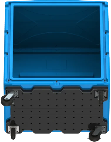 1000л коммерческий больничный отель пластиковая прачечная льняная тележка с колесом