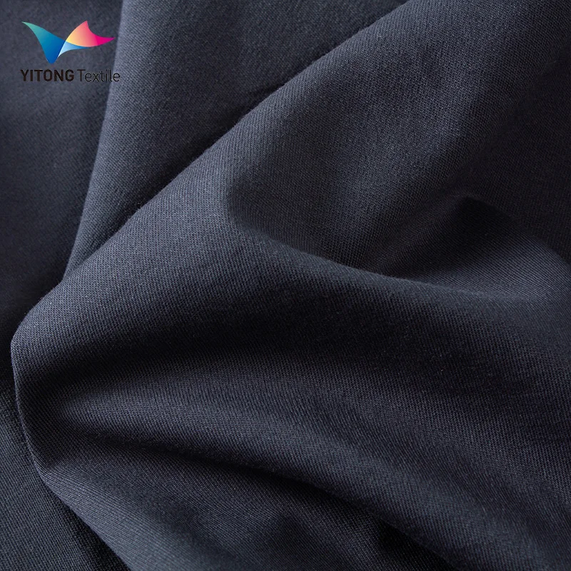 Wholesale 180 gsm Cotton Knitted Fabric Cotton Single Jersey Fabric 95% Cotton 5% Spandex Elastane Fabric for t-shirt