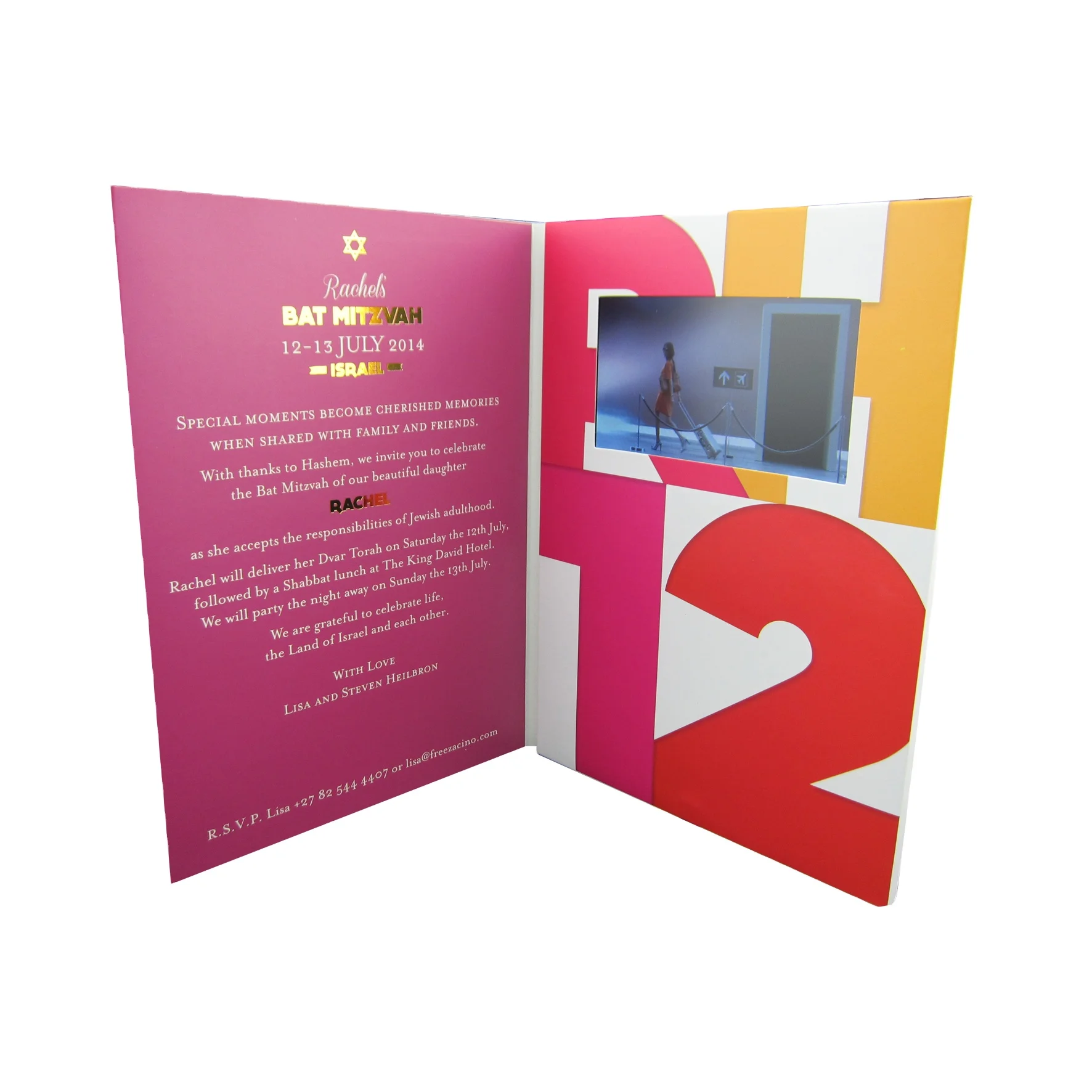 
Paper cover Customized printing 5inch lcd screen video book, video card, video brochure for marketing, wedding, advertising. 