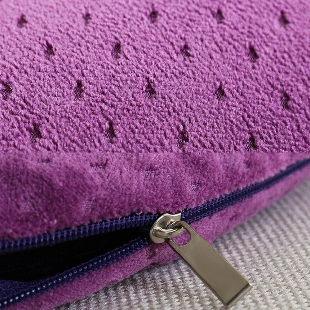 u-shape fleece cover transparent pvc bag pillow neck hot water bottle