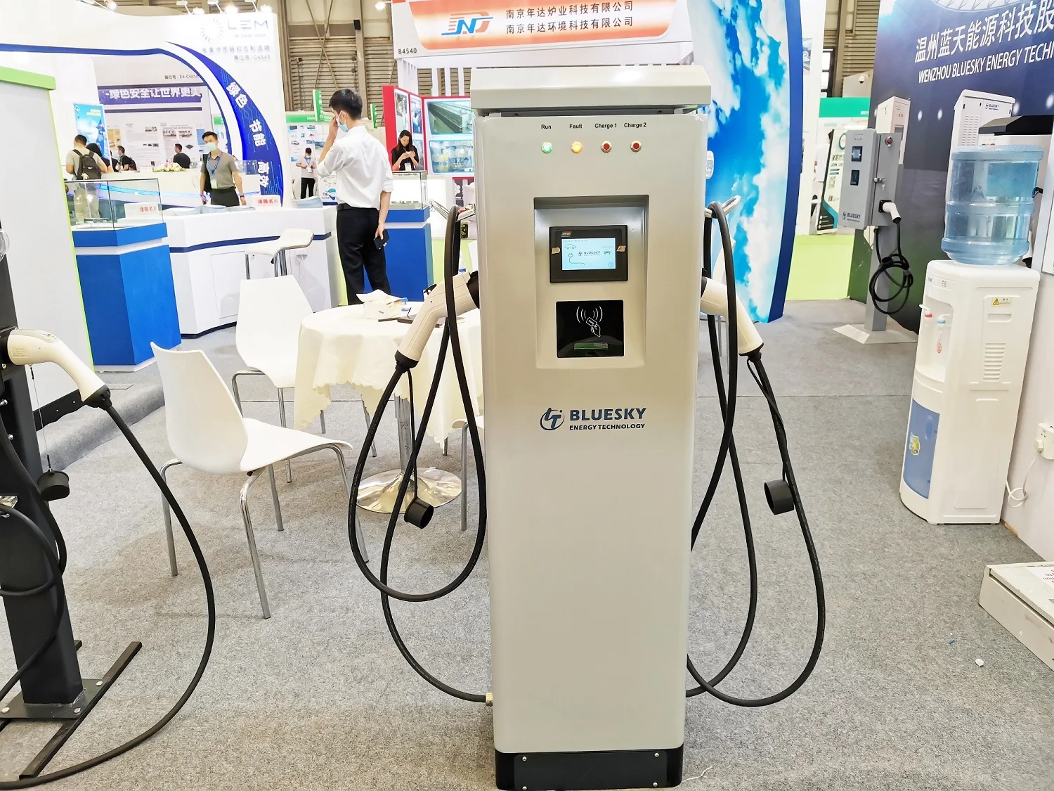  86kw AC EV charger Type 2 home version electric car charging floor-mounted type with IEC 62196