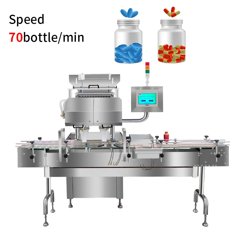 12 Automatic Lane Electronic Counter Filling Bottling Pill Capsule Tablet Counting Machine For Pharmaceutical