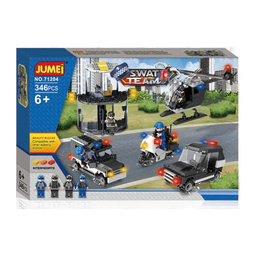 Игрушки «сделай сам», Пластиковые Игрушки для раннего развития swat, набор строительных блоков