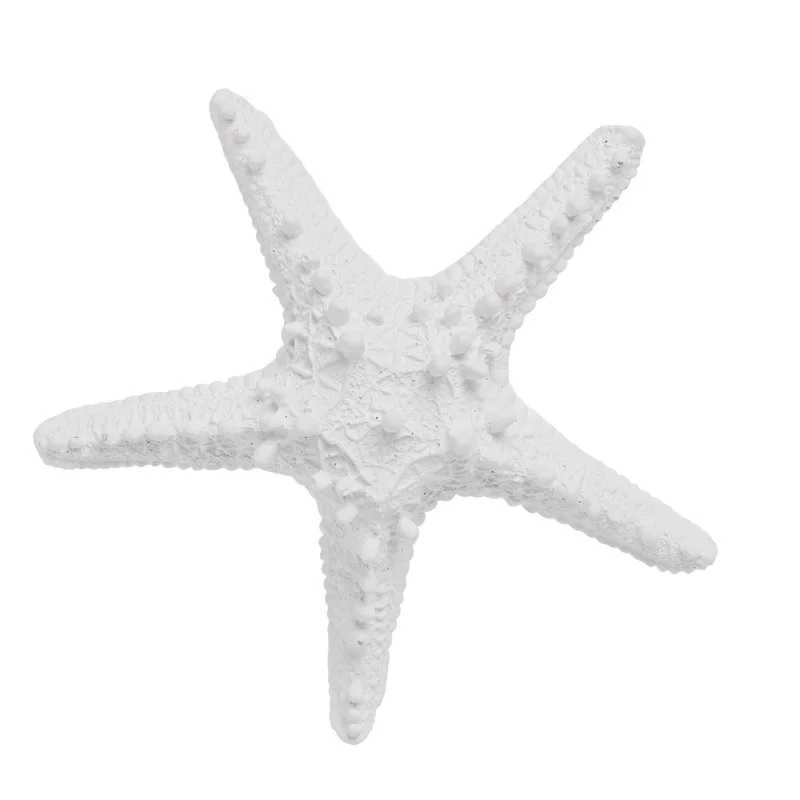 Resin White Finger Ocean Star Starfish Decoration