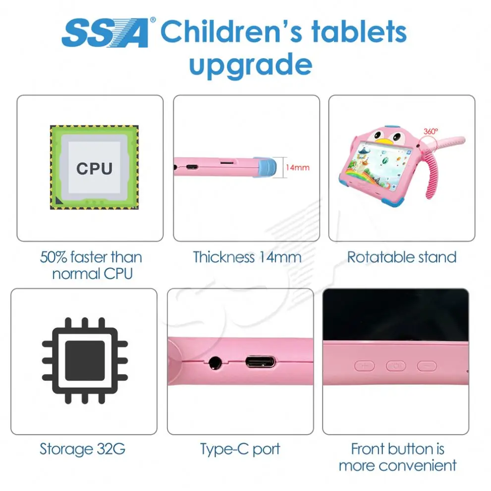 Custom Made Smart 7 Inch 1Gb Ram Android 10.0 A100 Tablet Mini Pc