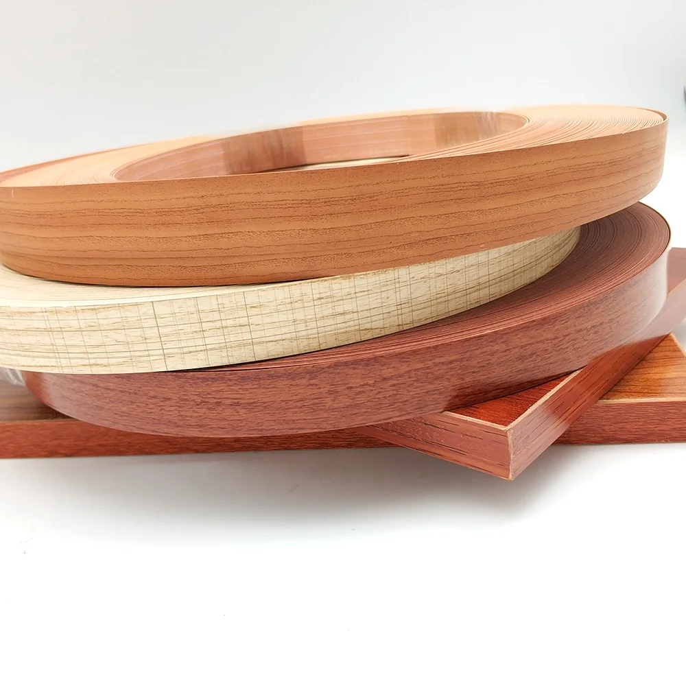 ПВХ кромкооблицовочная и древесное зерно лента для МДФ