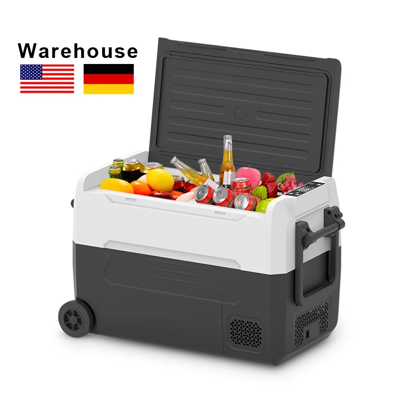 Dual Zone12V 24V Fridges 42L cooler box car fridge freezer portable refrigerator