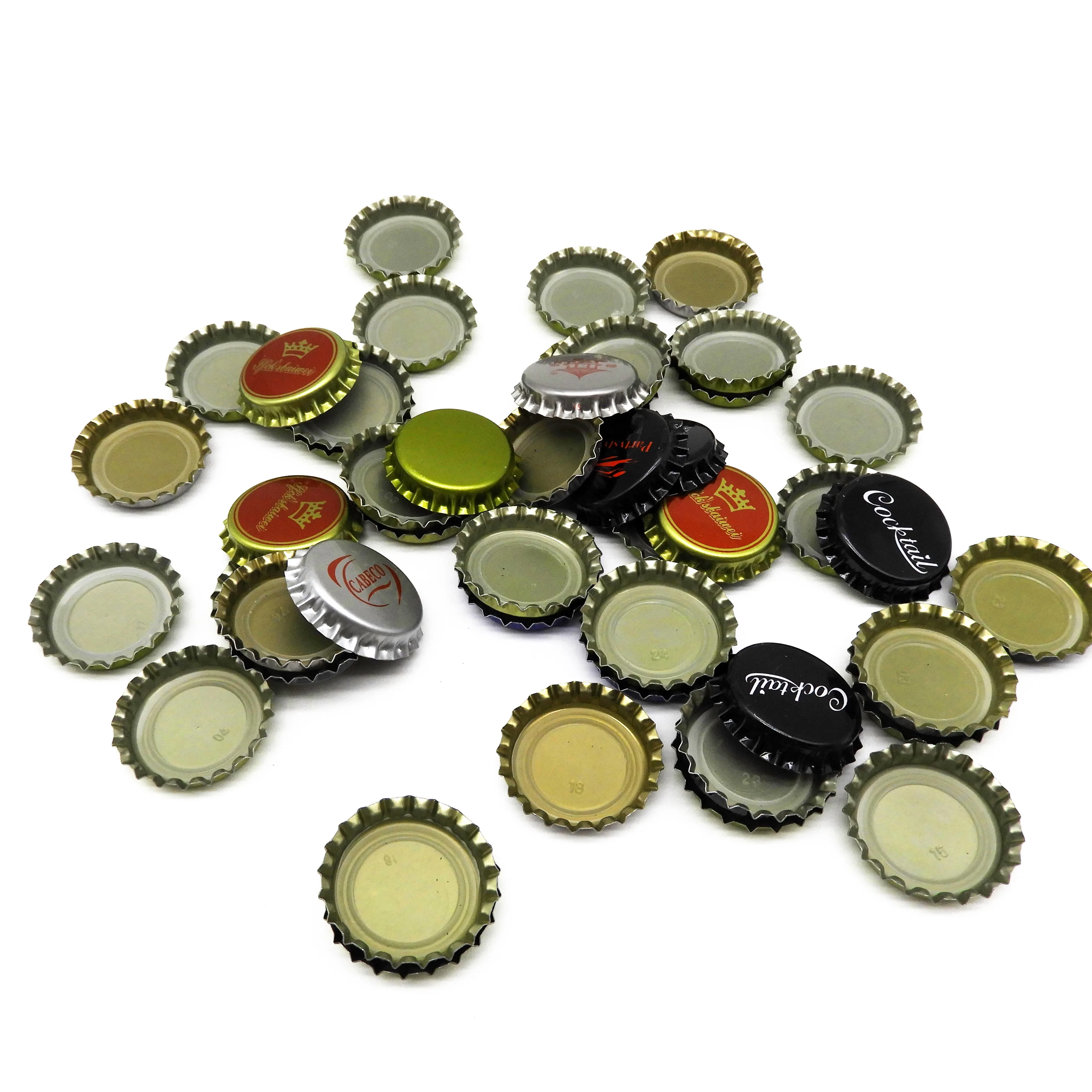 Wholesale cheap price accept customize logo metal caps for beer 26 mm beer bottle cap and crown caps