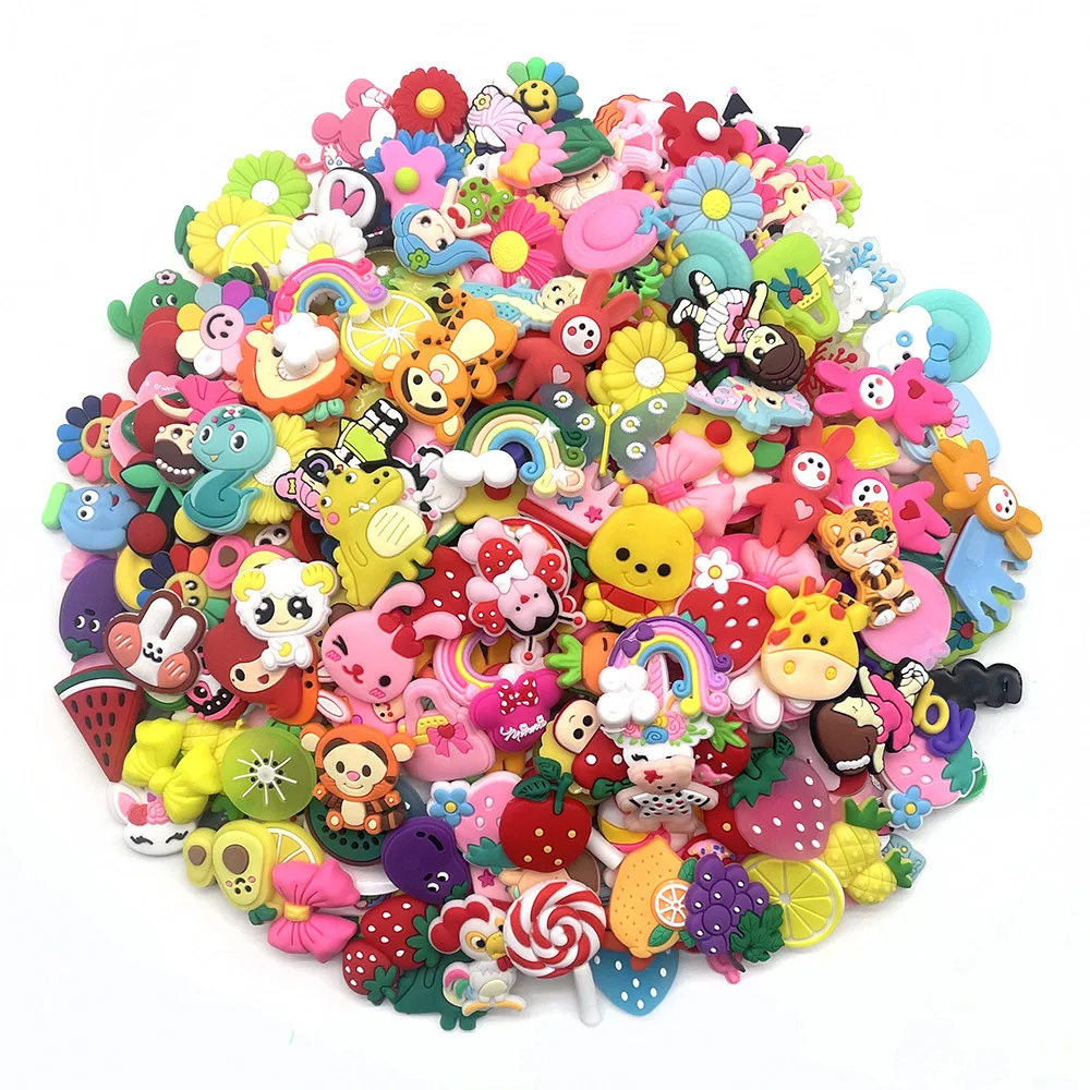 Mix Wholesale Custom Designer Charms Shoe Decoration Bracelet Accessories Fit Birthday Party Favors Gift Mix Croc Charm