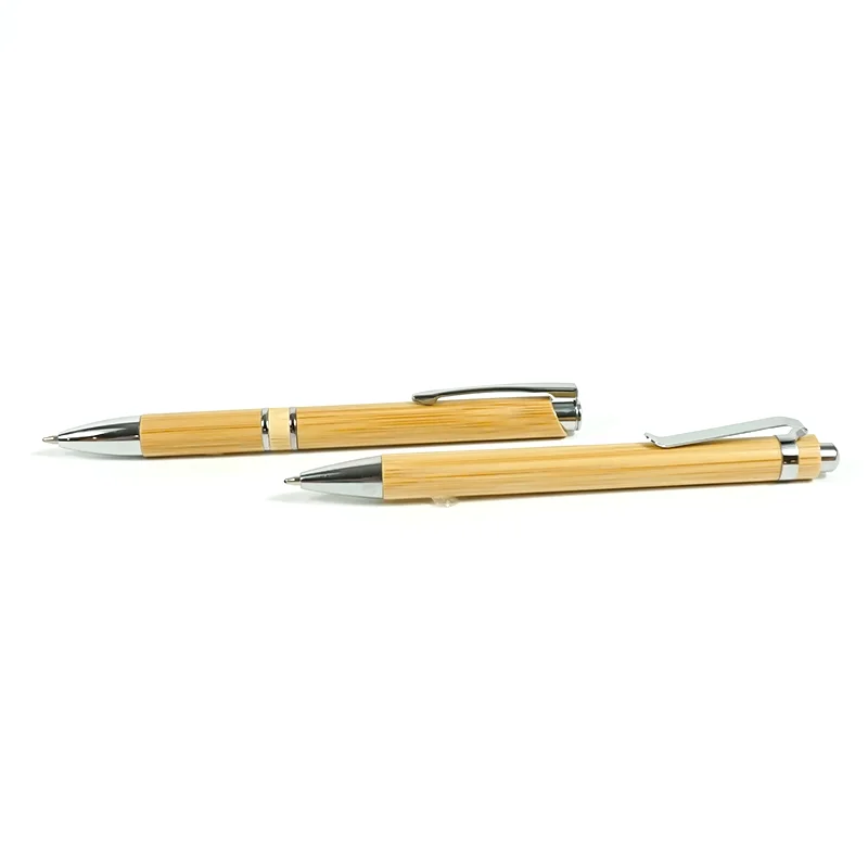 Custom Eco Friendly High Quality Bamboo Wood Cheap Price Ballpoint Pen Custom Laser Engraved Logo Bamboo Pens