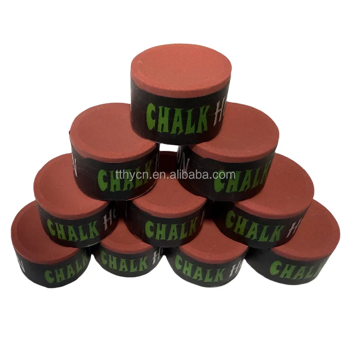 Brand customization Gray round Chalk for snooker cue pool cue Nodust chalk oil chalk