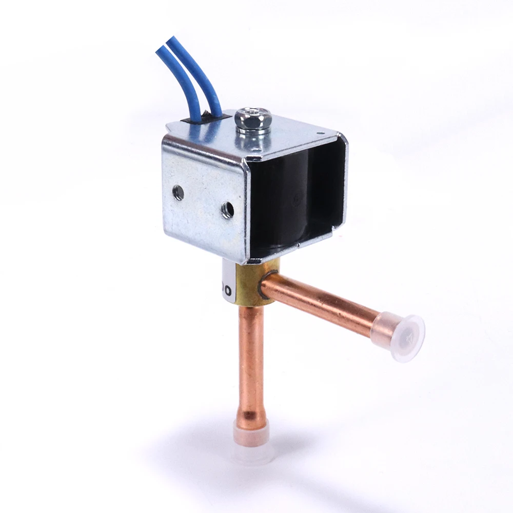 LEFOO Mini -Flow Copper pilot-operated Solenoid Valve Refrigeration System for central air conditioners AC220V