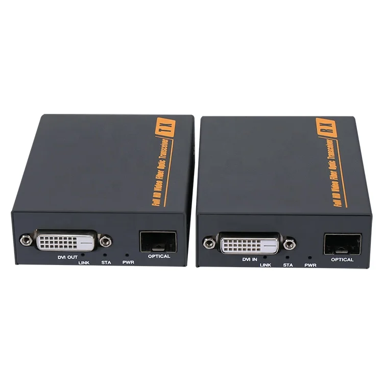 
DVI 20KM Optical Fiber Extender Support EDID 