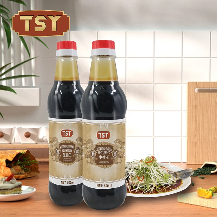 Customized Chinese Soy Sauce Natural Organic Cooking Soya Sauce Premium Light Soy Sauce