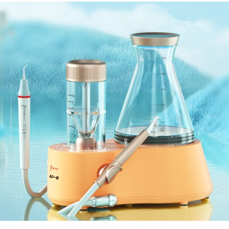 Original AP-B 2 In 1 Dental Scaler And Air Polisher Teeth Whitening Supragingival & Subgingival Mode WIth Detachable Handpiece