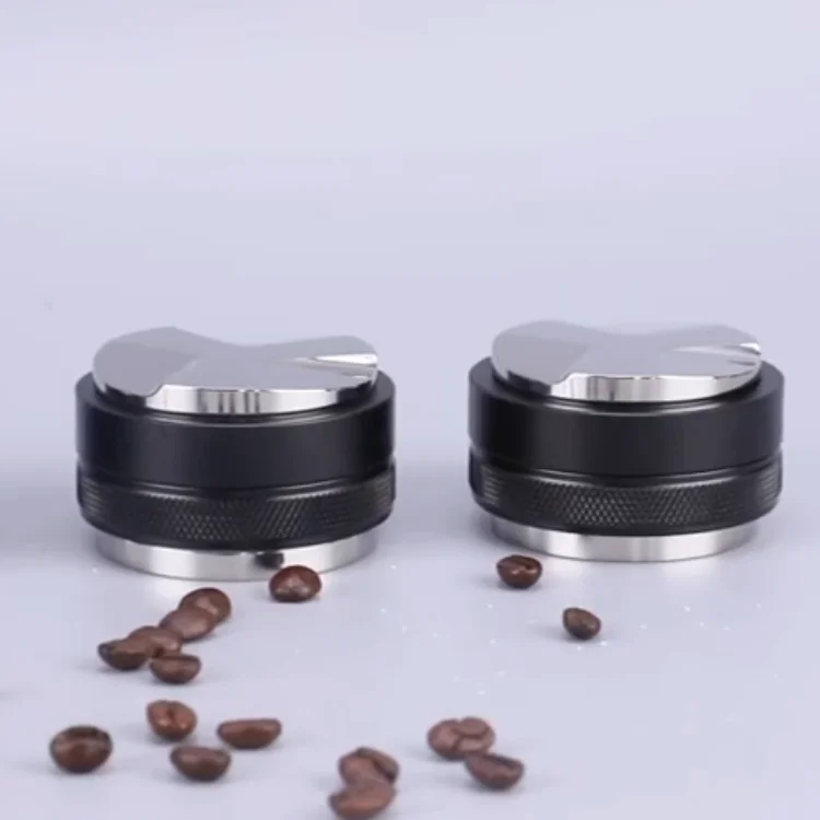 China Supplier Coffee Tamper Coffee Distributor Adjustable Depth Stainless Steel 51MM 53MM 58MM