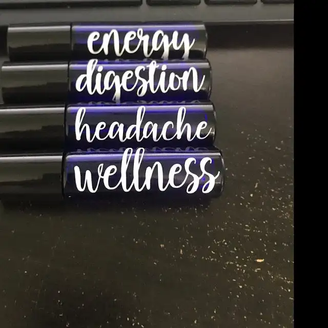 Custom Roller Bottle Word Labels Self Adhesive 10 Ml Roller Bottle Decals Stickers Essential Oil Labels For Roller Bottle