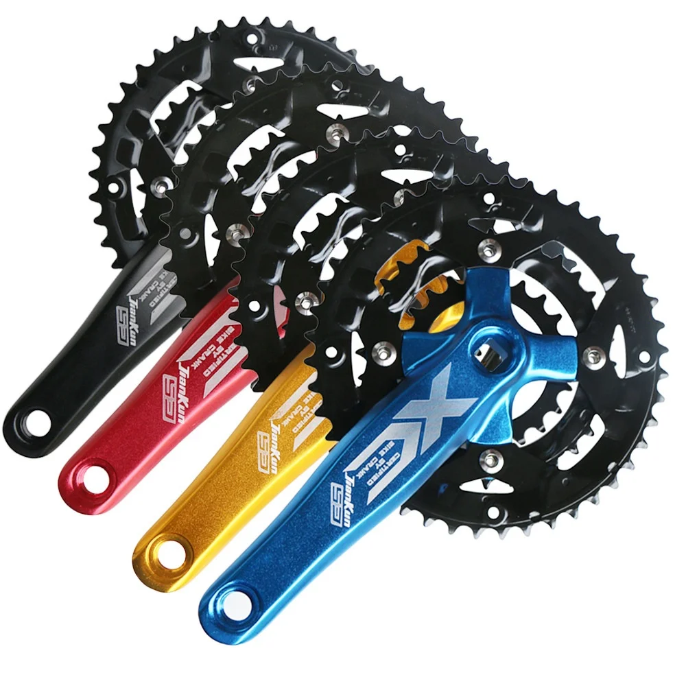 Bicycle 64/104BCD 9S/27S Three Disc 22/32/44T Integrated Chain Ring Crank MTB Square Hole Bike Crank Set
