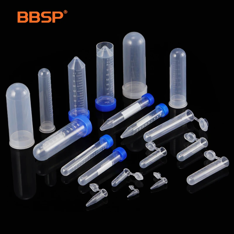 Конические центрифужные пробирки 5 мл стерильные пластиковые с винтовыми крышками Полипропиленовый Контейнер для градуированных образцов