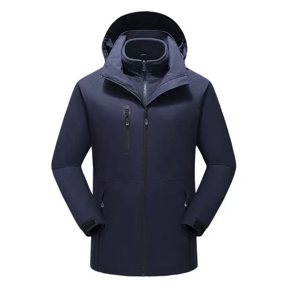 2024 Winter 15 Heating Zones Heated Jacket for Men Three-in-One Outdoor Warm Intelligent Heated Jacket