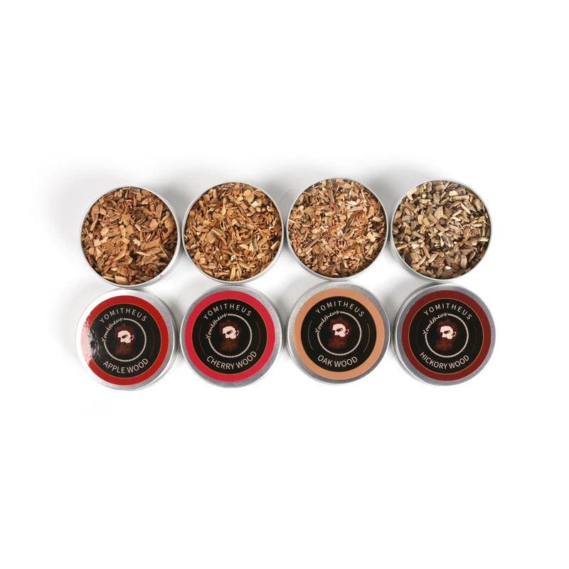RTS Wooden Chips Wooden Smoker Kit Smoking Wood Chip 4 different flavors perfect for smoking drinks apple, cherry, oak, pecan